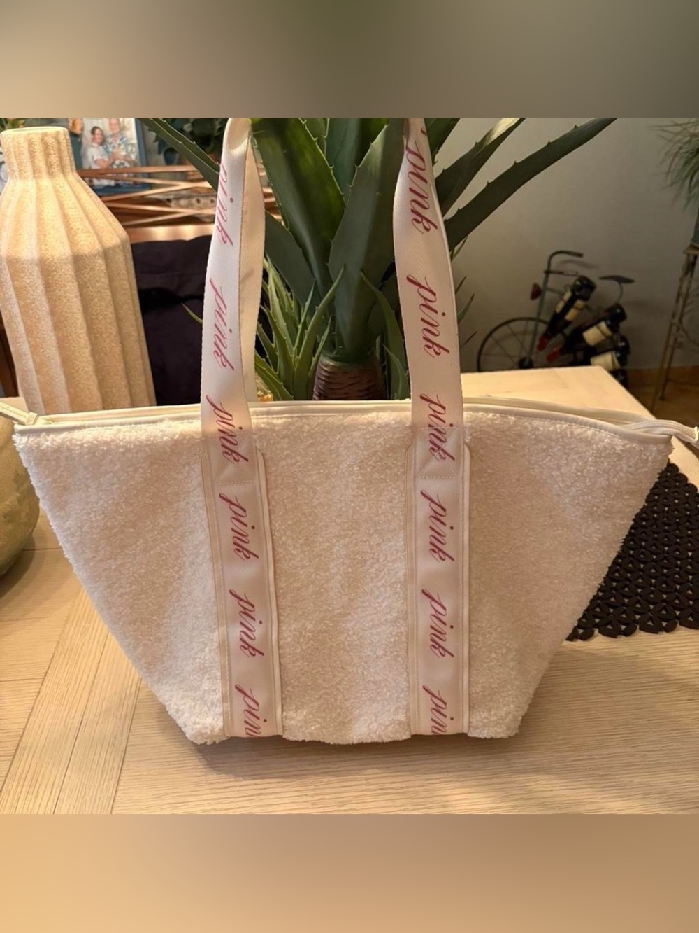 Victoria’s Secret pink tote bag
